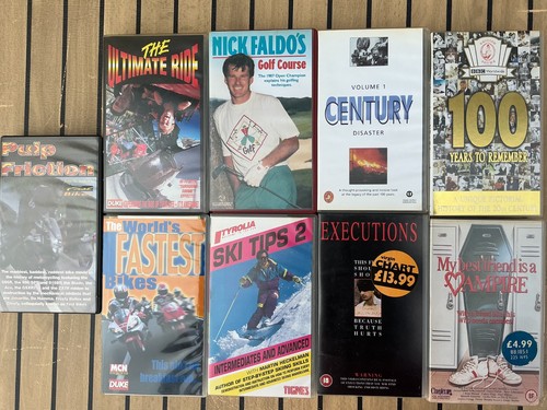 Video tapes - 9, (vhs)