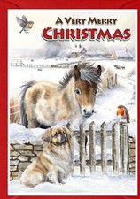 Tibetan Spaniel Dog Christmas