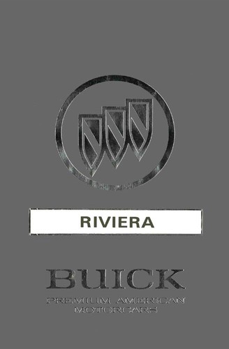 1992 buick riviera owner - buick, owner's