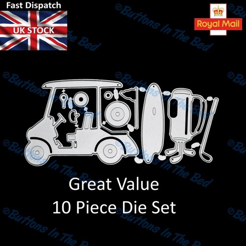 Golf buggy green clubs flag - buggy,,