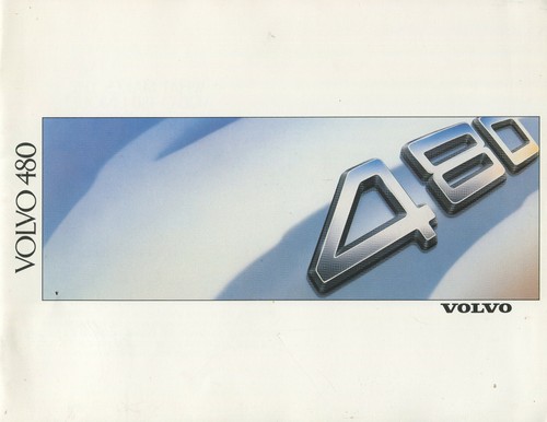 Car brochure volvo 480 - brochure:,