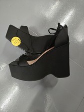 Black Platform Shoes Size 8