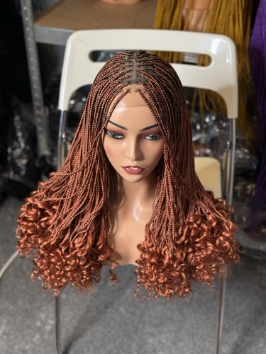 Braided wig with - wig, by