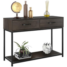 2 Tier Wooden Narrow Console