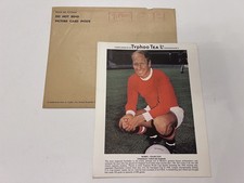 Typhoo Tea Bobby Charlton Picture Card Manchester United 1973 with Envelope 