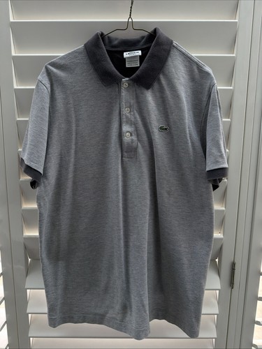 Men lacoste grey polo - lacoste,