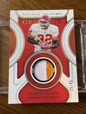 2021 Panini National Treasures - Century Materials Marcus Allen #Cm-Ma Gold /49