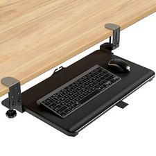 Keyboard Tray Under Desk, Pull