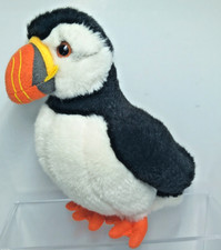 Puffin Bird Soft Plush 7" Cuddly Toy By Living Nature