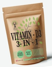 Vitamin D3 - 3 - IN - 1 Natural Powder Vegan D3 10,000iu K2 Vitamin B12 10000mcg