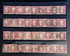 Sg43 penny red stamps x36 - 1d,
