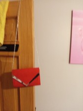 QUIZ Red Clutch Bag With Diamanté Detail  - brand new without tags