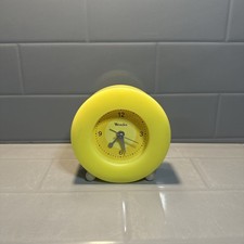 Yellow  Westclox funky alarm