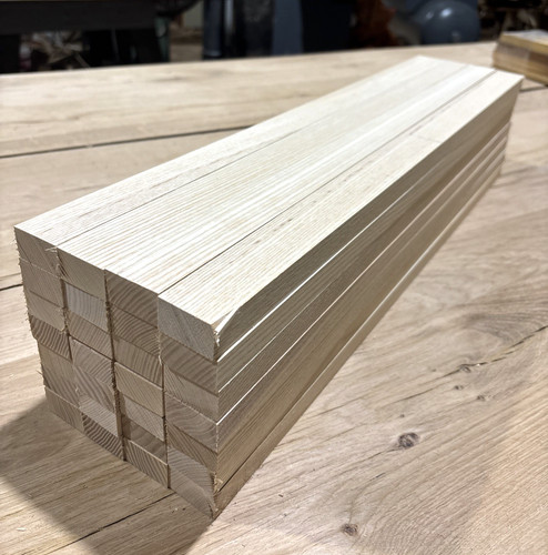 Planed ash hardwood offcuts - planed,