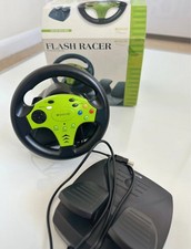Competition Pro Flash Racer Steering Wheel & Pedal Unit for use with Xbox.