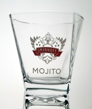 Set Of 4 x Smirnoff Mojito Vodka Cocktail Glasses Tumblers Brand New Genuine