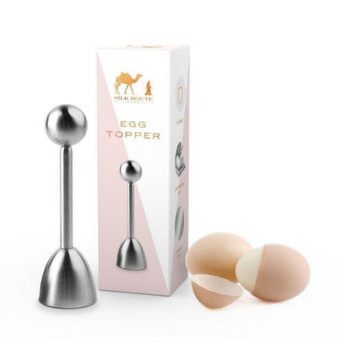 Stainless steel egg topper - topper, by