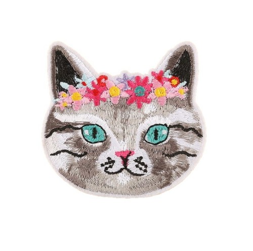 Tabby cat face - tabby, iron