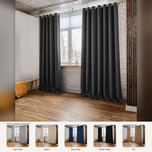 Pcs blackout eyelet curtains - 2,