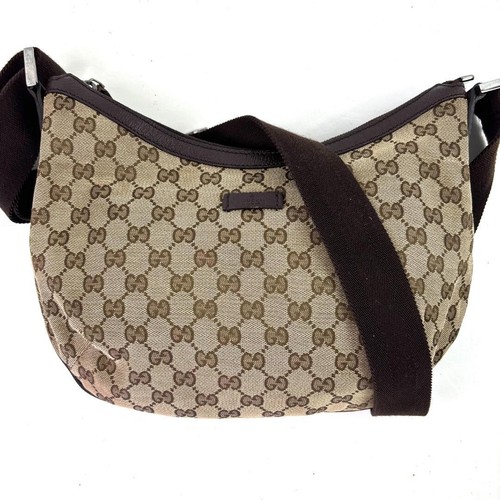 Gucci canvas crescent hobo - gucci,