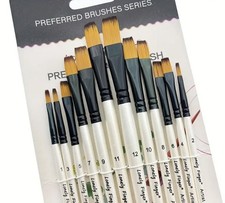 12pcs Flat Artist Paint