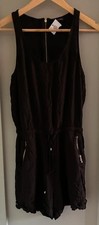 Zara Black Sleeveless Playsuit