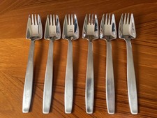Vtg Viners 6 Splayds by McArthur  18/8 Stainless Steel 7" Sporks Ireland Dining 