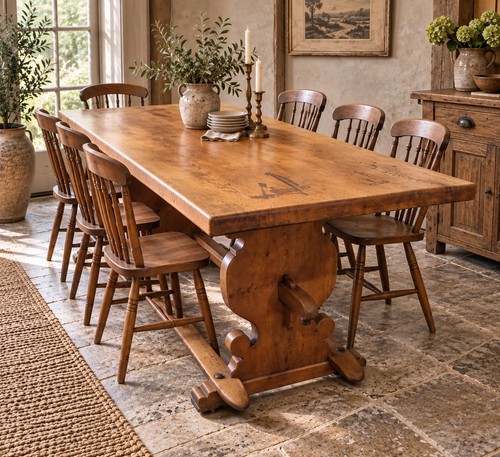 Antique rustic oak - antique, refectory
