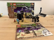 LEGO 21151 Minecraft: The End Battle COMPLETE SET w/ BOX & instructions RETIRED 