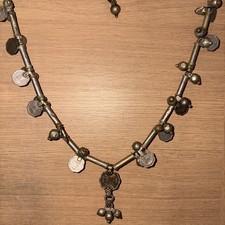 Vintage Indian Tribal Kutch/Banjara Necklace Featuring The Old Ana Coins 