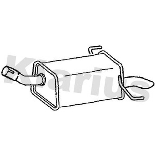 Exhaust rear back - rear, opel