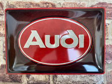 Audi Logo Retro Embossed Metal