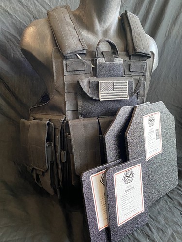Black tactical vest plate - black,