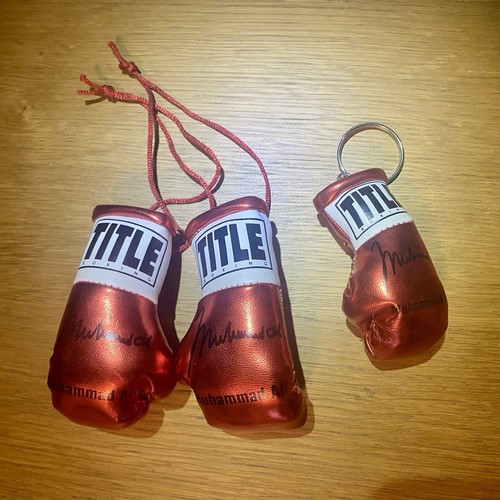 Muhammad ali autographed mini - muhammad,
