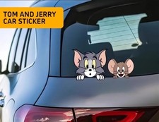 2x TOM AND JERRY DISNEY CARTOON Car Decal Vinyl Sticker Window Bumper Funny Cute