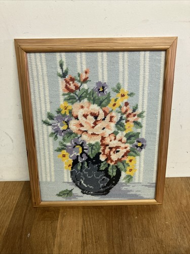 Framed vintage rose tapestry - framed,