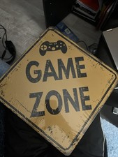 Game Zone Sign For Wall