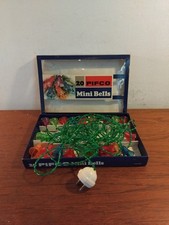 Vintage 1940/50s Pifco Mini Bells Christmas Tree  Lights Bakelite Plug Untested