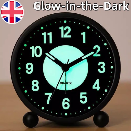 Black silent bedside - black, alarm