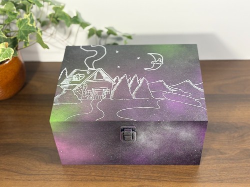 Hand painted stash - painted, box