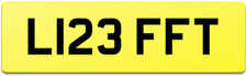 LIFT PRIVATE REG NUMBER PLATE