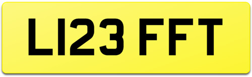 Lift private reg number - lift, plate
