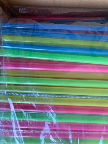 100 pcs neon drinking - 100, straws
