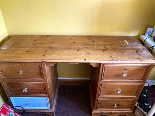 Pine dressing table drawers - pine, 6