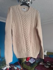 Topman Mens Aran Jumper Worn