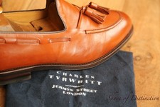 Charles Tyrwhitt Tan Leather Tasselled Shoes Loafers Mens UK 9 US 10 EU 43