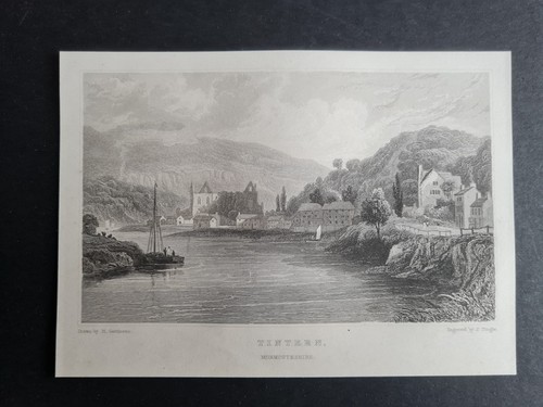 Antique 1851 print tintern - -,