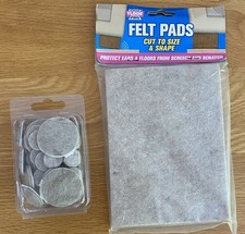Felt Pads Furniture Self Adhesive Chair Table Leg Floor Protectors - Assorted