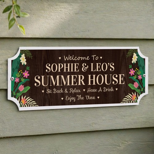 Summer house sign for - summer,