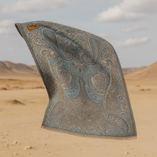 Kashmiri Ornate Paisley Jacquard Shawl Wrap Scarf–Pashmina-Style Soft Stole Gift
